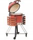 Beliani Grill węglowy KAMADO Ceramika Czerwony 6
