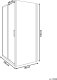 Beliani Kabina prysznicowa YORO 80 x 100 x 185 cm Srebrny 3