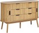 Beliani Komoda 6 szuflad jasne drewno SELAH 1