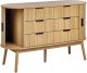 Beliani Komoda 6 szuflad jasne drewno SELAH 8
