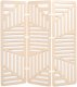 Beliani 3-panelowy parawan pokojowy FUTURA Beżowy 180 cm 180 cm 4