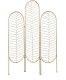 Beliani 3-panelowy parawan pokojowy PESCIA Złoty 120 cm 160 cm 1