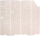 Beliani 4-panelowy parawan pokojowy STARRY Jasnobeżowy 240 cm 180 cm 4