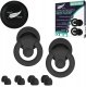 Suaro sp. z o.o. Zatyczki do uszu stopery do spania Medi Sleep rozmiar XS / S / M / L czarne 10