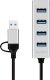 HUB USB LogiLink LogiLink UA0455 huby i koncentratory USB 3.2 Gen 1 (3.1 Gen 1) Type-A + Type-C 5000 Mbit/s Aluminium 2