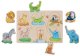Goki puzzle drewniane z uchwytami mama i dzieci goki 2