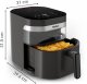 Frytkownica beztłuszczowa Tefal Tefal Easy Fry Infrared EY832HE0 frytkownica Pojedyńczy 7 l Autonomiczny 2020 W Frytkownica na gorące powietrze Ciemny Szary 3