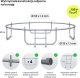 Trampolina ogrodowa Zipro Jump Pro z siatką wewnętrzną 8FT 252cm 2