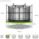 Trampolina ogrodowa Zipro Jump Pro z siatką wewnętrzną 8FT 252cm 9