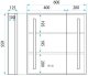 Rea Szafka z lustrem LED M1015-60 60x65 10