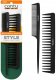 cantu Set Duo, Cantu, Cantu, Styling, Hair Plastic Comb, Black, 2 pcs Unisex 2