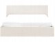 Beliani Łóżko z pojemnikiem Boucle ORBEY 140 x 200 cm Złamana biel 7