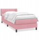 vidaXL Łóżko kontynentalne z materacem, różowe, 80x220 cm Lumarko! 2
