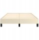 vidaXL Rama łóżka bez materaca Kremowa 120x190 cm Lumarko 1