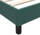 vidaXL Łóżko kontynentalne z materacem, ciemnozielone, 160x220 cm 9