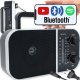 Radio Retoo RADIO PRZENOŚNE KUCHENNE BLUETOOTH SIECIOWO-BATERYJNE UCHWYT USB 2