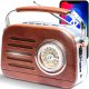 Radio Retoo Radio FM z Bluetooth / Radio FM with bluetooth CZERWONE 1