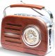 Radio Retoo Radio FM z Bluetooth / Radio FM with bluetooth CZERWONE 2