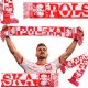 Verk Szalik kibica Polska mecz na stadion biało czerwony miękki dwustronny 2