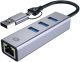 HUB USB Conceptronic CONCEPTRONIC Adapter USB-C/-A3.0->GbE+3x-A3.0 5Gbs gr 1