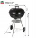 KingHoff GRILL WĘGLOWY Z POKRYWĄ 41cm KINGHOFF KH-2033 4