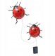 Maximex Ogrodowe lampki solarne, biedronki LED, 2 sztuki, 20 cm 1