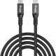 Kabel USB Equip Kabel USB-C4.0->C 80Gbps PD240W St/St 1.20m czarny 2