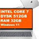 Laptop HP Pavilion 17-cn4047nr / 17" / Core 7 / 32GB / 512GB / Win 11 Srebrny (A05FXUA) 1