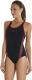Speedo Strój kąpielowy Monogram Muscleback Endurance+ Black/Red r. 34 (8-087333597) 1