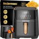 Frytkownica beztłuszczowa Heckermann FRYTKOWNICA BEZTŁUSZCZOWA FRYTOWNICA PIEKARNIK AIR FRAYER DUŻA 2100W 7L 2