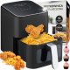 Frytkownica beztłuszczowa Heckermann FRYTKOWNICA BEZTŁUSZCZOWA FRYTOWNICA PIEKARNIK AIR FRYER DUŻA 1800W 4L 1