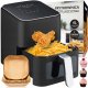 Frytkownica beztłuszczowa Heckermann FRYTKOWNICA BEZTŁUSZCZOWA FRYTOWNICA PIEKARNIK AIR FRYER DUŻA 1800W 4L 3