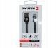 Swissten SWISSTEN Kabel do ładowania USB Lightning 1,2m 3A 1