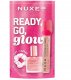 Nuxe NUXE_SET Glow On The Go Pink suchy olejek 10ml + błyszczyk do ust 8ml + opaska do włosów 1