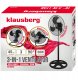 Termowentylator Klausberg WENTYLATOR WIATRAK PODŁOGOWY BIURKOWY ŚCIENNY 3w1 KLAUSBERG KB-9042 9