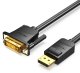 Vention CABLE DP TO DVI 1M/BLACK HAFBF VENTION HAFBF (6922794745278) 1