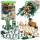 LeanToys Baza Wojskowa Figurki Żołnierzyki Pojazdy Duży Zestaw Militarny 400 el. 1