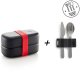 Lekue Pojemnik na lunch To Go zestaw - Black 1