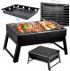 Grill węglowy turystyczny ogrodowy WALIZKA przenośny składany BBQ 1