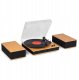 Gramofon Audizio Gramofon z głośnikami i BT Tupelo jasne drewno Audizio one size 3