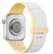 Uniq Pasek UNIQ Revix IV Premium do Apple Watch 42/41/40mm Edition Reversible Magnetic biały-żółty 2