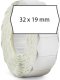 Acana Etiket Meto 32x19mm biały permanent 1000stk/rul 10rul/pak - (10 stk.) 2