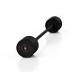 Marbo Sport Sztanga prosta gumowana 45 kg MARBO SPORT czarny mat 1