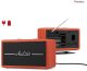 Radio Audizio Radio retro DAB FM BT Tune60 Audizio wiśniowe one size 13