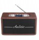 Radio Audizio Radio retro DAB FM BT Tune60 Audizio ciemnobrązowe one size 15