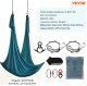 Monroe Hamak aerial yoga 10m z osprzętem 100gsm nylon do treningu zielony 3