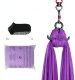 Monroe Hamak aerial yoga 8m z osprzętem 100gsm nylon do treningu fioletowy 7