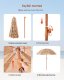 Majowo Parasol tiki 197cm z regulacją styl hawajski odporny na warunki ogrod plaża 6