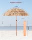 Majowo Parasol tiki 183cm z regulacją styl hawajski odporny na warunki ogrod plaża 2