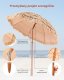 Majowo Parasol tiki 183cm z regulacją styl hawajski odporny na warunki ogrod plaża 7